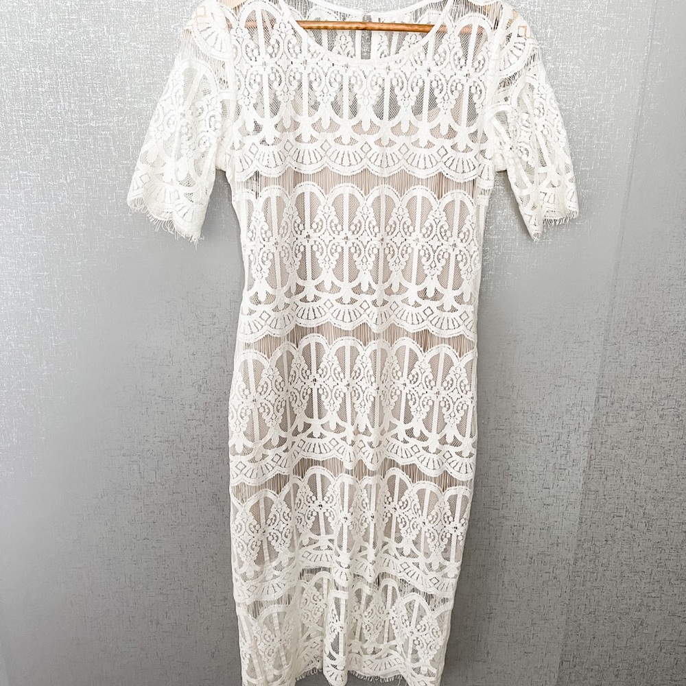 J.O.A. Los Angelos Lace Body Con Dress